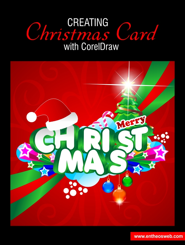 creating a christmas card design with Corel Draw